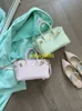 Borse tote in vera pelle Bk Habdbags Summer Fantasy Viola Bubble Green Mini Piccola fascia in platino Borsa a tracolla da donna in pelle di vacchetta con logo HB7Q9E