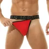 Underpants Removeable Penis Bugle Pouch Thong Mens Underwear Low-Rise Cotton Briefs Sexy Bikini U Convex Cock Big Gay Men G-String