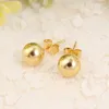 Boucles d'oreilles STALT Talent Bao Bao en gros 10 mm Ball Brourette jaune Gol GF Forme Classic Design For Women Jewelry