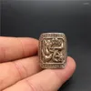 Decoratieve beeldjes Chinese Tibet Silver Carving Ekster Pruimenbloesem Ring Decoratie Gift Collection