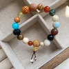 Strand 18 graines Bodhi Bracelet perles Duobao