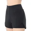 Women's Shorts Yoga Women Double Layer Leggings Sport Fitness Work Out High Waist Short Pants Solid Elastic Gym Running