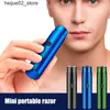 Electric Shavers Mens Electric Mini Razor USB TRIMER TRIMER PRZETWARNE BARD Nóż Razor Najlepsza podróż na brzytwy dotyk Razor Brazor Q240318