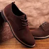 HBP Non-Brand STNM Estilo británico de moda Tamaño grande 38-48 Zapatos de cuero casuales para hombre Tamaño estadounidense 14 Zapatos de gamuza de oficina Oxford con cordones para hombres