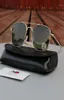 Zonnebrillen Zonnebrillen AO Pilot Men Vintage Retro Aviation Zonnebrillen Amerikaanse optische brillen Originele doos Gafas De Sol Homb8588022