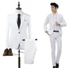 Costumes pour hommes Blazers formels Veste Manteau Pantalon Hommes Slim Costume d'affaires Tuxedos Fête de mariage TagSize M-2XL Tissu en polyester Design élégant