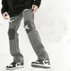 Pantalones de diseñador para mujeres y hombres, pantalones vaqueros rectos holgados para hombres, pantalones largos Shuai de otoño, pantalones de pierna ancha de marca de tendencia para hombres