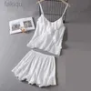 Sexy Pyjamas Sexy Cami Shorts Pajamas Set Women Rayon Sleepwear Home Clothes Suspender Pyjamas Suit Summer 2Pcs Sleepshirt Intimate Lingerie 24318