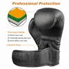 Protective Gear Kick Boxing Gloves for Men Women Child PU Karate Muay Thai Guantes De Boxeo Free Fight MMA Sanda Training Adults Kids Equipment yq240318
