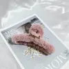 Mode hårklipp klassisk brevlogo högkvalitativ hårklipp Autumn Winter Boutique Hair Accessories Söt stil rosa hajhårstång