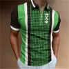 Letnia koszula polo dla mężczyzn Poker Plain Mens Golf Clothing Alphabet Street Casual Designer T Shirt Short Sleeve TEE TOPS Oversize 240305