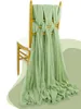 8 pièces décorations de chaise de mariage ceintures en mousseline de soie fête Banquet événement bébé douche saint valentin Decor30X180CM 240307