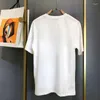 Erkek Tişörtler ABD Tasarımcı Gömleği Erkekler İçin Kadınlar Kısa Kollu Yaz Los Angeles Moda Baskısı Doğru Mektup Grafik Dayanıklı Giysiler