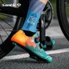 Chaussures de cyclisme Santic hommes fibre de carbone vélo de route respirant autobloquant 2024 PRO course équipe vélo athlétique