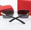 Lunettes de soleil en gros polarisées lunettes de créateur de luxe pour femmes designers de luxe Lunettes de soleil pour hommes sans cadre avec jambe en bois Marque Lunettes de soleil