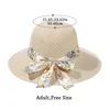 Wide Brim Hats Women Foldable Portable Travel UV Protection Straw Hat Beach Sun Visor Cap