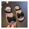 Сандалии Сандалии для девочек Летняя новая корейская версия Zhongda Детская повседневная обувь принцессы на плоской мягкой подошве Универсальная пляжная обувь для маленьких девочек SC24318