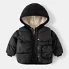 Down Coat Children's Boys Girls Winter Thickened Warm Hooded Cotton Jacket Casual Vest 2 Pack 2-9 Year Old Fashion Kids Garments