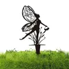 Garden Decorations Metal Fairy Decor Fairies Figures Sculpture Art Lawn Ornaments and Yard Fair