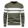 Men's Sweaters High Quality Autumn And Winter Round Neck Sweater Casual Sports Color Matching T-shirt Top