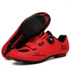 Cycling Shoes Unisex MTB Men Off-road Bike Sneakers Triathlon Self-locking Lace-up Bicycle Cycle Cleats Racing