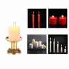 Candle Holders 2PCS Vintage Brass Candlestick European For Wedding Party Decor Mini Retro Stick Stand