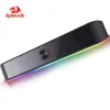 Колонки Redragon GS560 Soundbar Aux 3,5 мм стерео объемная музыка RGB динамики 2,0-канальная звуковая панель для громкоговорителей для компьютера, ПК, ноутбука