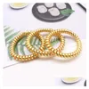 Hair Accessories 5 Cm Metal Punk Telephone Wire Coil Gum Elastic Band Girls Tie Rubber Pony Tail Holder Bracelet Stretchy Scrunchies 1 Dhogc