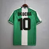 Nigéria 2024 JERSEYS DE FUTEBOL 18 19 22 24 25 Camisa de futebol nigeriana Mens OKOCHA KANU BABAYARO UCHE WEST IHEANACHO Terno de treinamento 94 96 98 uniforme 1994 1996 1998 RETRO