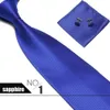 Дизайнерский набор галстуков в темную клетку, окрашенная в пряжу, 10 см, карманное полотенце, запонки, мужской деловой носовой платок, три предмета {категория}