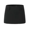 Zwarte minirokken voor vrouw vintage kleding kokerrok y2k Koreaanse mode rok Japanse y2k basic micro rok kawaii 240307