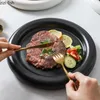 プレートセラミックディナープレートラウンドパスタステーキサラダ料理デザートディムサムディッシュスナックトレイ家庭用キッチン