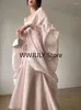 Arbetsklänningar 2024 Spring Chiffon Elegant 2 -styckes klänning Set Woman Party French Style Strap Midi Beach Casual Retro Female