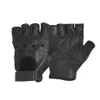 Sporthandschoenen Nieuwe Mode Heren039S Leer Halve Vinger Vingerloos Stage Driving Effen Zwarte Handschoenen3862185 Drop Delivery Outdoors Athlet Otyag