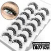 Mink Lashes 3D Mink Eyelashes 100 ٪ قسوة خالية من الرموش المصنوعة يدويًا رموش طبيعية قابلة لإعادة الاستخدام.