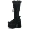 Сапоги размер 43 бренд Goth Platform Chunky High Heles