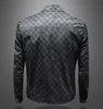 236L 디자이너 재킷 남자 긴 슬리브 격자 무늬 고급 재킷 블랙 남성 재킷 코트