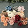 Dekorativa blommor One Silk 5 Big Heads/Piece Peony Flower Branch Long Stem Autumn Series Peonia For Wedding Party Centerpieces Floral