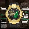 Wristwatches 2024 Men Wrist Watch For Male Clock 50M Waterproof Alarm Dual Display Digital Watches Sports Dropship