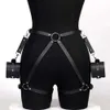 Leather BDSM Kit Handcuffs Games Couples Body Harness Cuffs Bondage Straps Erotic Adult Sex Toys for Party Sexy