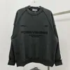 Men's Casual Pullovers Sweatshirts Top Sweater Print Grey Dark Grey 2024ss