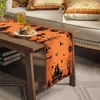 Party Decoration Halloween Decorations Table Runner For Home Pumpkin flagga flaggduk Tygduk Rum Hus Horror Scary Decor 2024