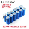 Liitokala 36v 7ah 32700 7000mah lii-70a lifepo4 bateria 35a descarga contínua máxima 55a de alta potência Bateria DIY
