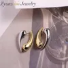 Stud Earrings 5 Pairs Gold Silver Collision Color Water Drop Earring Double Wearing Smooth Glossy Trendy Party Jewelry For Fashion Women