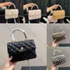 Hoge kwaliteit designer tas Dames schoudertas luxe handtas Xiao xiang De wind argyle Borduurgaren mode Lock catch Flap bag Keten tas Crossbody tas