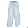 Jeans da donna Okuohao pantaloni a gamba dritta a vita alta da donna larghi larghi Fashon articoli in vendita per fidanzato per 211129 Drop Delivery Apparel Cloth Ot0Ib