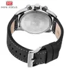 men's Watchjapanese Movementcalendar Night Light Waterproofleather Strapfake Three Eye 0005G