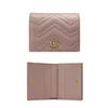 Kvinna Marmont plånböcker Designermynt Purses med Box Key Card Holder Metal Fittings 5 ​​kortplatser Luxury Women's Man Leather Wallet Cardholder Purse Lady Clutch Handväska