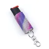 Porte-clés Designer Porte-clés d'auto-défense Couleur des femmes Diamant Fournitures d'auto-défense Porte-clés Accessoires de créateur Accessoires de porte-clés pour sac incrusté de diamants 01