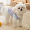 Dog Apparel Summer Cool Breathable Vest Schnauzer Teddy Two Legs Clothes Orange Pet Pullover Supplies XS-XL